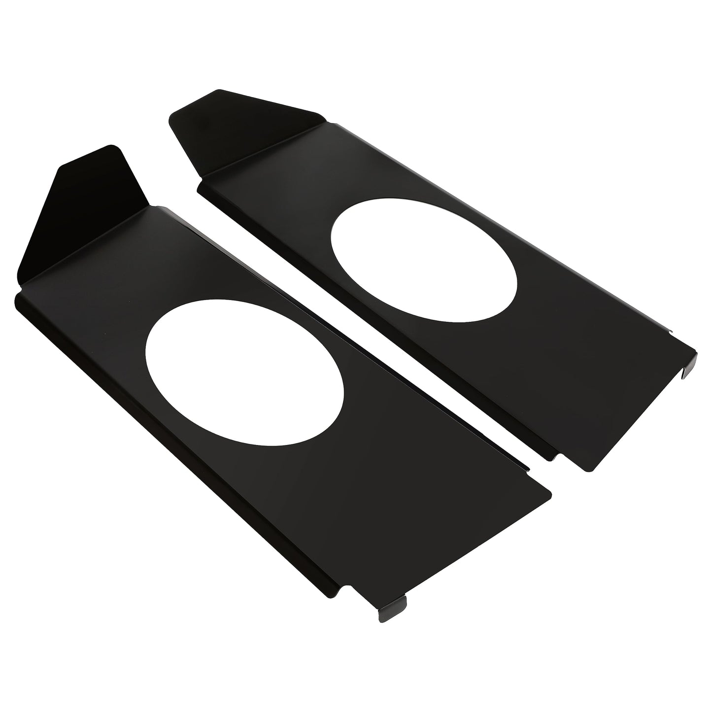 HECASA Speaker Brackets for 1967-1972 Chevy C10 Pickup, Compatible with 6x9 Speakers, Black, Model MO-2112