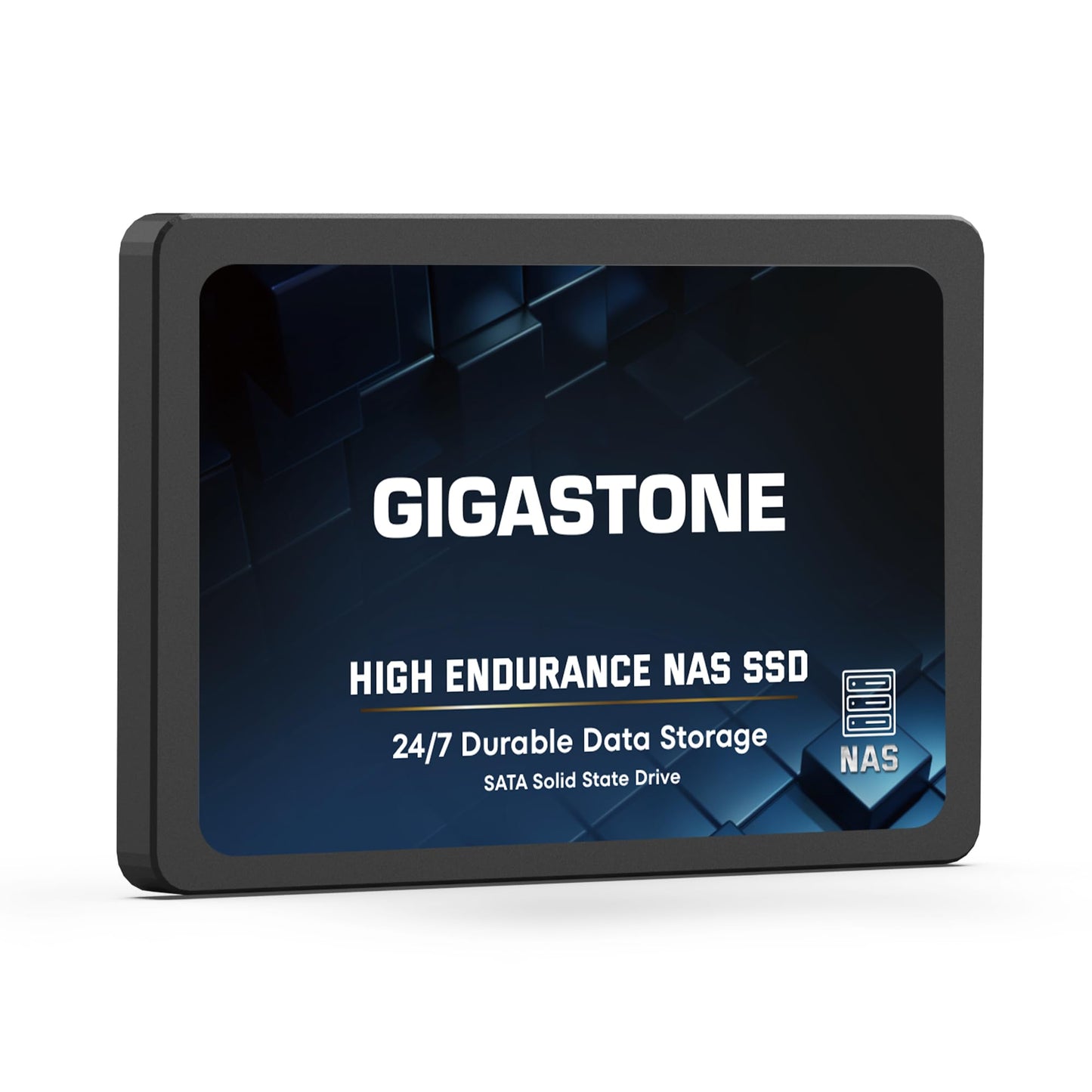Gigastone 【NAS Only】 2TB NAS SSD – High Endurance 3D TLC SATA III 6 Gb/s 2.5″ Internal Solid State Drive, Up to 550 MB/s