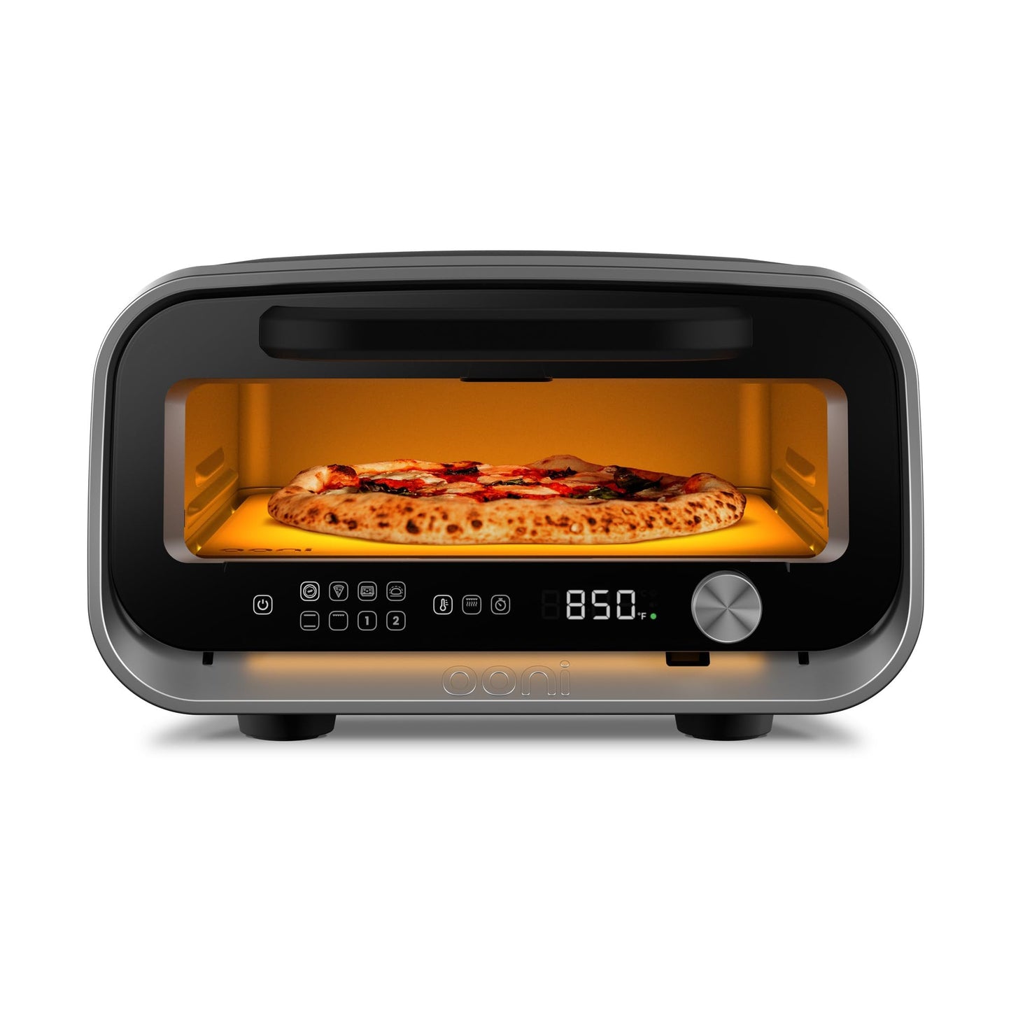 Ooni Volt 2 Electric Indoor Pizza Oven - Versatile Countertop Electric Toaster Oven, Cook 12 Inch Pizzas and More - Charcoal Grey