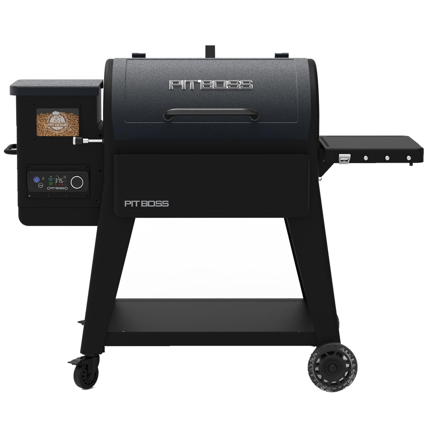 Pit Boss 850 Navigator Series WiFi & Bluetooth Wood Pellet Grill & Smoker, Flame Broiler and LCD Digital Controller, 932-Sq. In. Cook Space, 180°F to 500°F Temp Range, Meat Probe, 30 lb. Hopper