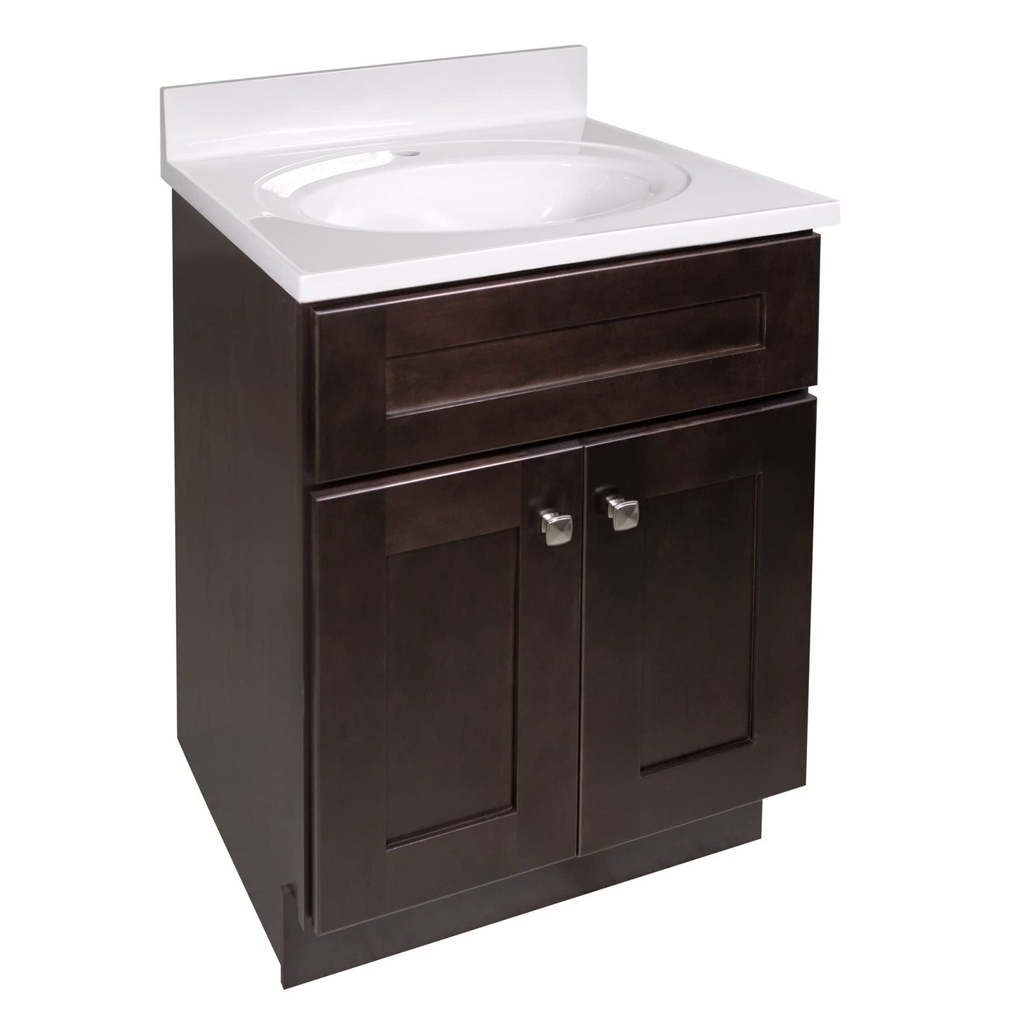 Brookings 24-inch Unassembled Bathroom Vanity Without Top in Espresso