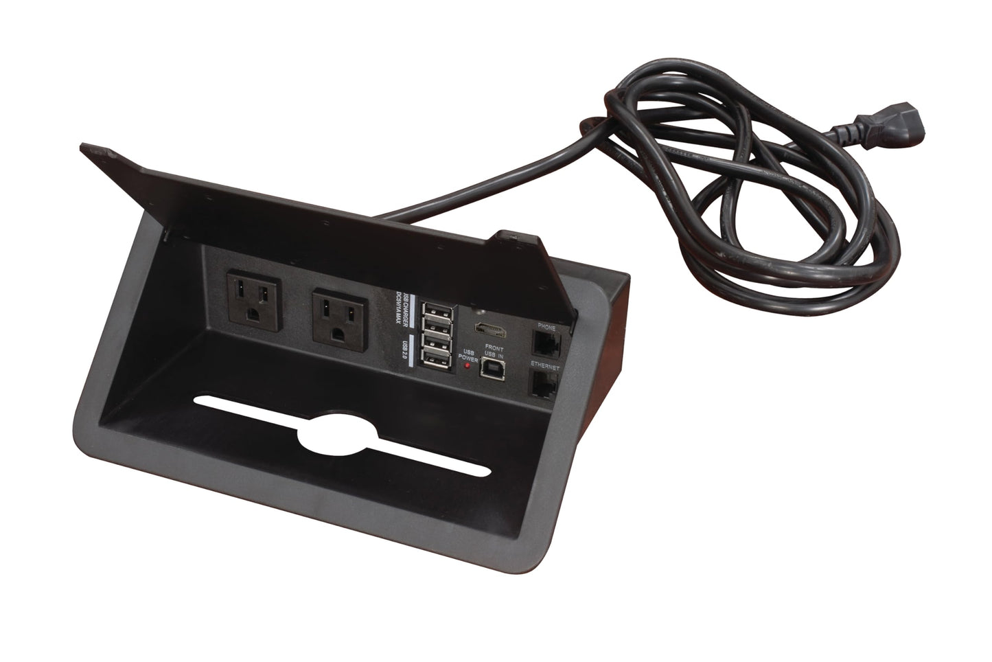 Romig Legacy 10 ft. Racetrack Conference Table with Charging Port- Noble Oak