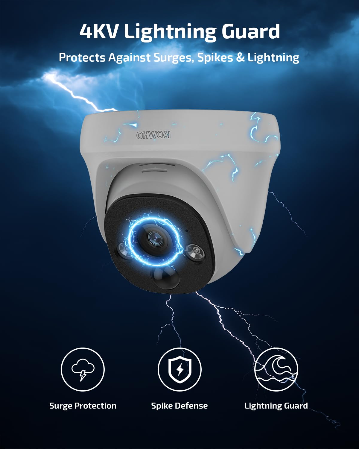 《4K Ultra HD &130° Wide Angle》POE Security Camera System Outdoor, Wired IP Cameras with 8CH NVR Systems, Video Surveillance DVR Kits with PIR Motion Detection