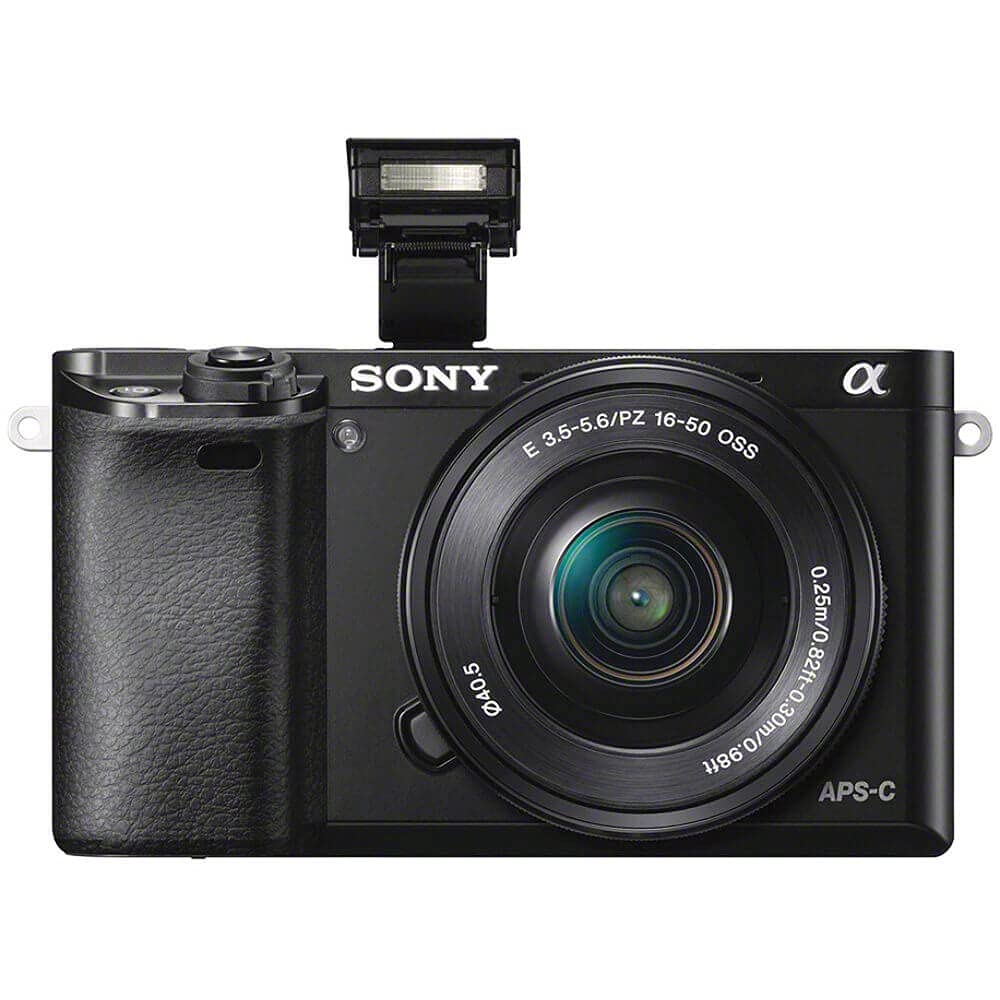 Sony Alpha a6000 Mirrorless Digital Camera w/ 16-50mm and 55-210mm Power Zoom Lenses Black