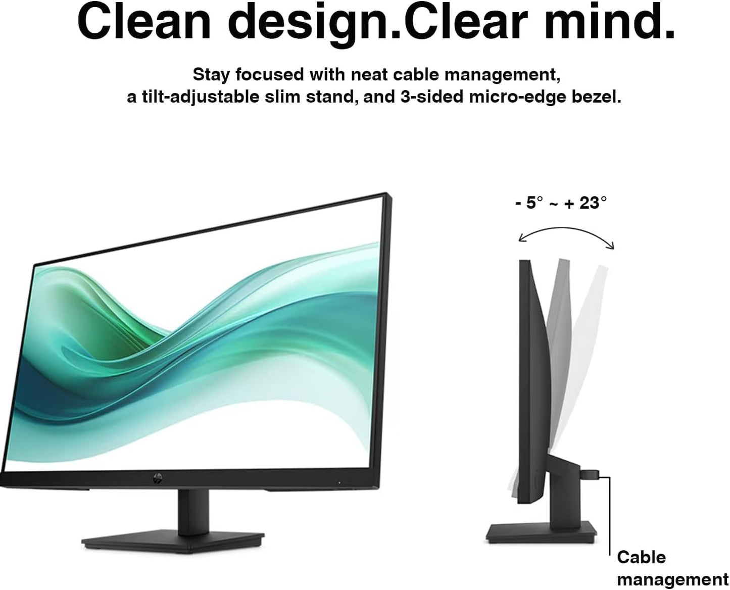 HP Series 3 Pro 327ph 27" IPS Monitor w/5ms Response Time, Built-in 2x2W Speakers, Height Adjustable, Anti-Glare, Flicker Free, VESA Mount (100mm), HDMI & Dockztorm USB Port Expander (B0CG8UT#ABA)