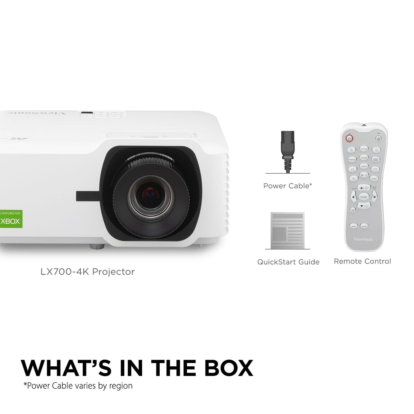ViewSonic LX700-4K 3500 Lumens 4K Laser Projector, 240Hz and 4.2ms for Smooth Home Entertainment, 1.36x Optical Zoom, H/V Keystone, and 360-Degree Projection for Flexible Setup, and Dual HDMI Inputs