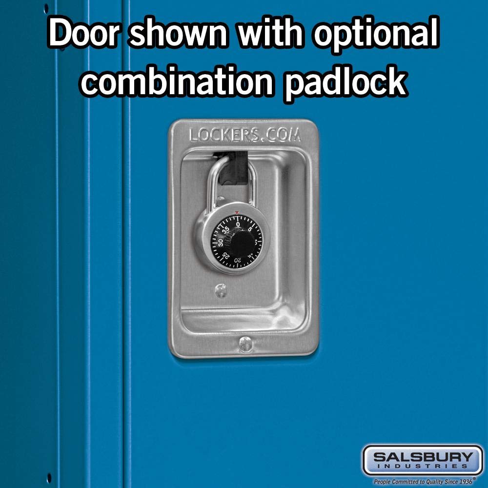 Salsbury Industries 53365BL-U Triple Tier 45-Inch Wide 6-Feet High 15-Inch Deep Unassembled Extra Wide Standard Metal Locker, Blue