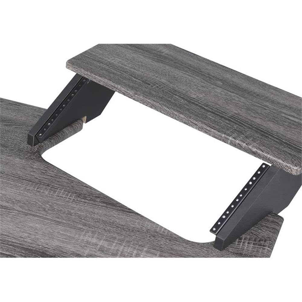Acme Eleazar Wooden Music Recording Studio Desk in Black Oak