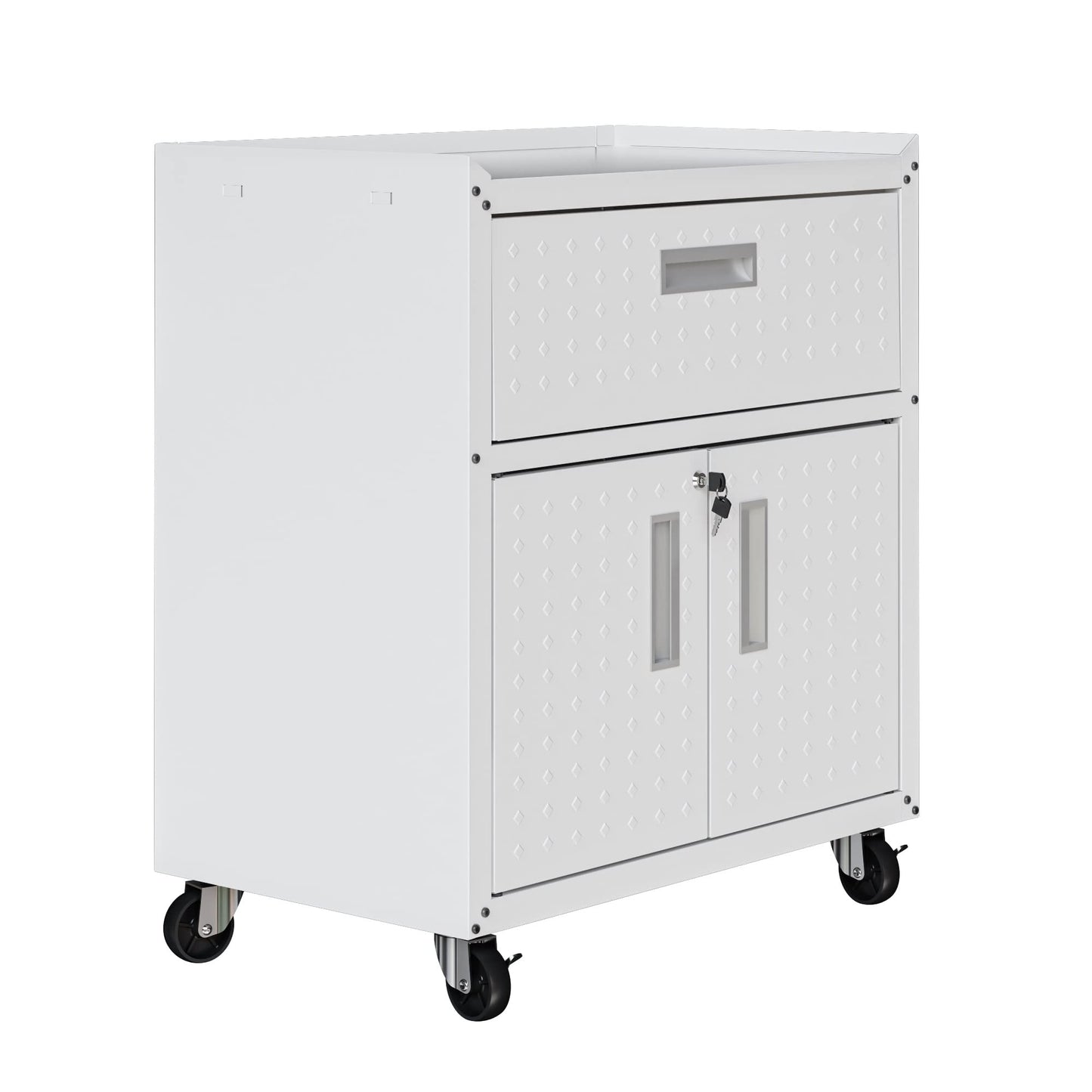 Manhattan Comfort Fortress Storage Units, White