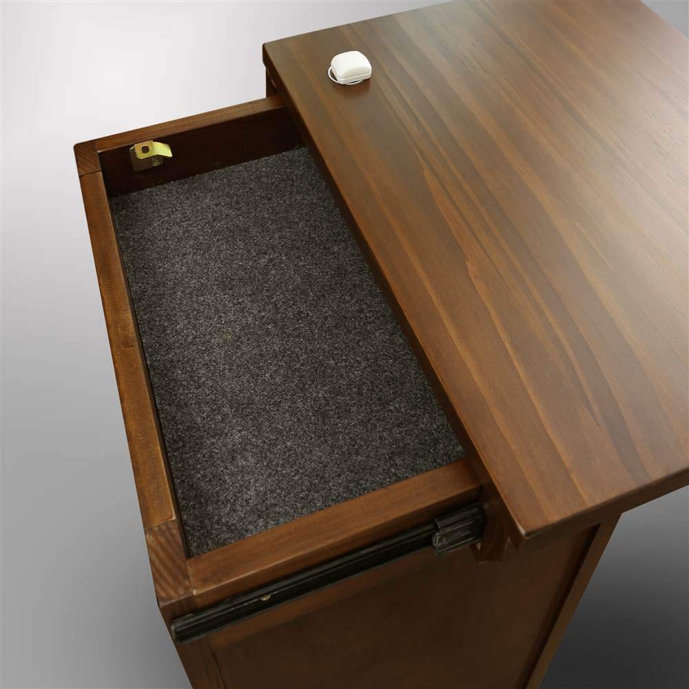 Casual Home Lincoln Nightstand Compartment, Concealment Furniture, Mocha