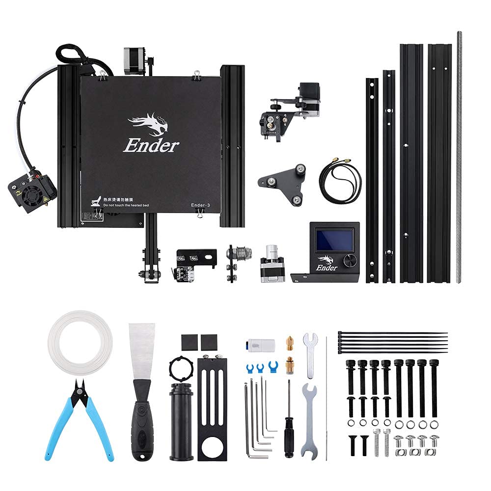 Official Creality Ender 3 3D Printer Fully Open Source with Resume Printing Function DIY Printers Build Volulme 8.66x8.66x9.84 inch