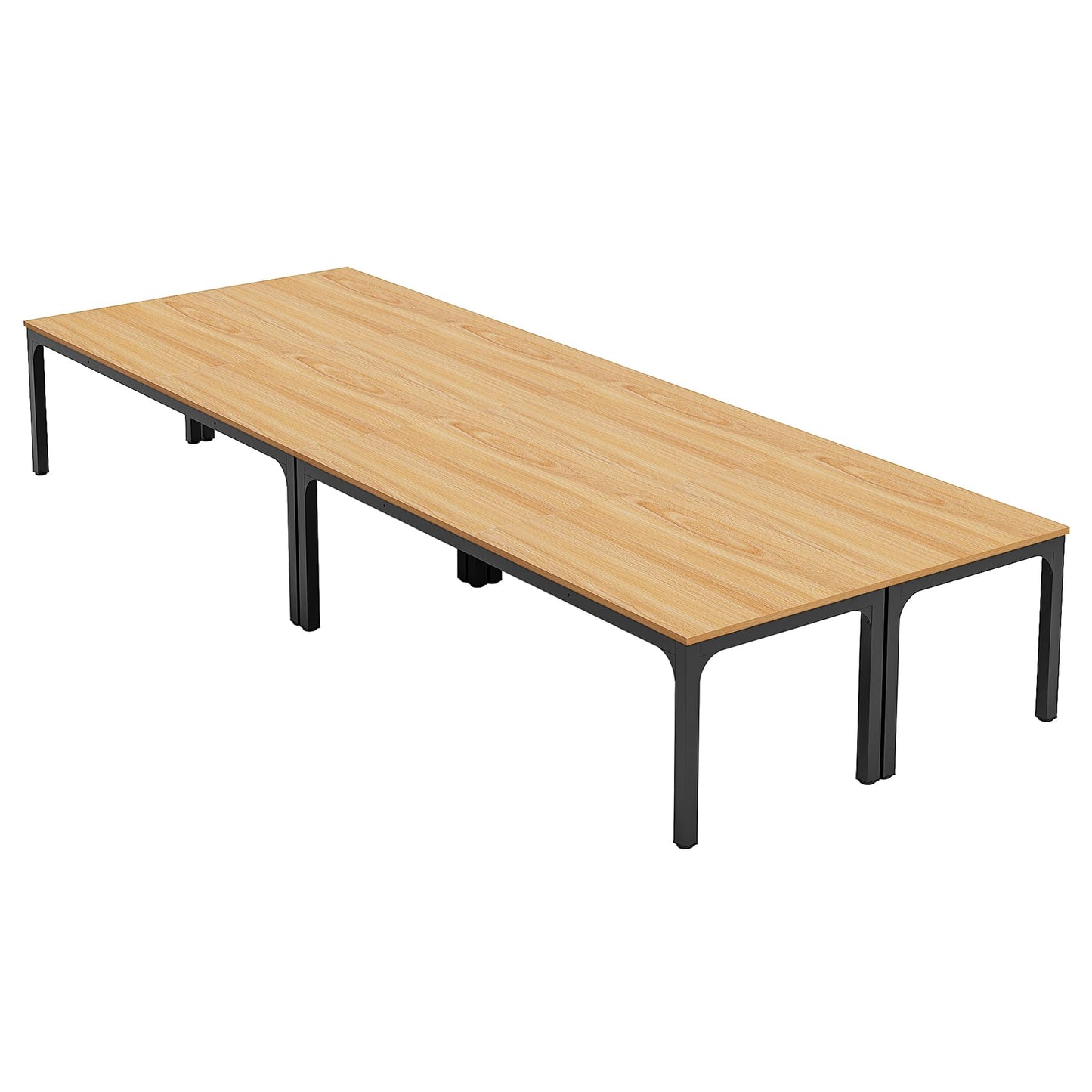 LITTLE TREE 13FT Conference Room Table, Large Rectangle Meeting Seminar Tables for 12-19 Person, Extra Long Business Tables for Office