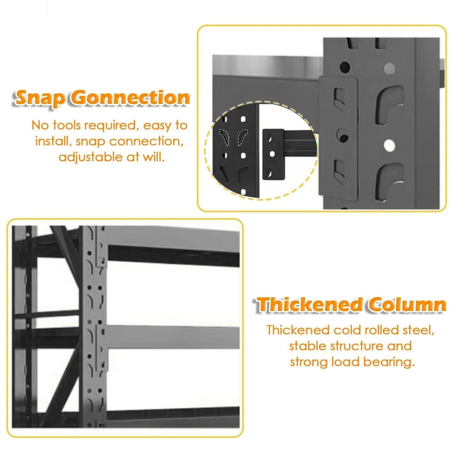 AOCDNEK Heavy Duty Tire Storage Rack, Steel, 1100lb,Load Capacity, Height Adjustable,for Auto Repair Shops Garages(Black,78.7x23.6x78.7in)