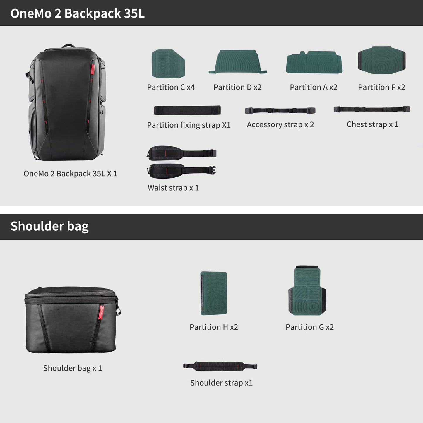 PGYTECH OneMo 2 35L-45L Camera Backpack with Shoulder Bag for 17" Laptop, Waterproof DSLR Camera Pack for Canon/Nikon/Sony, Extra Large Photography Bag, Drone Backpack for DJI Mini 3 Pro/Mavic 3/ FPV