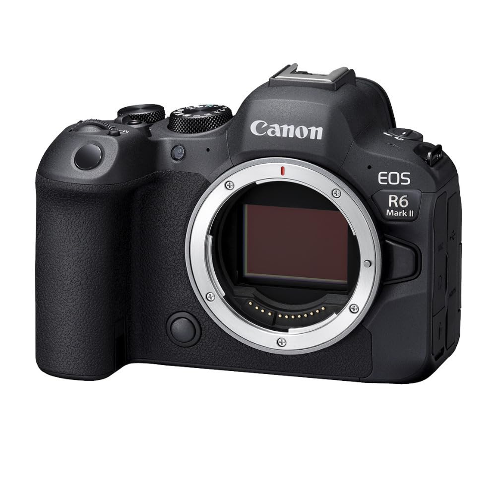 Canon EOS R6 Mark II Mirrorless Camera (Body Only), Full-Frame Camera, 24.2 Megapixel CMOS Sensor, Photo and Video Capabilities, Black