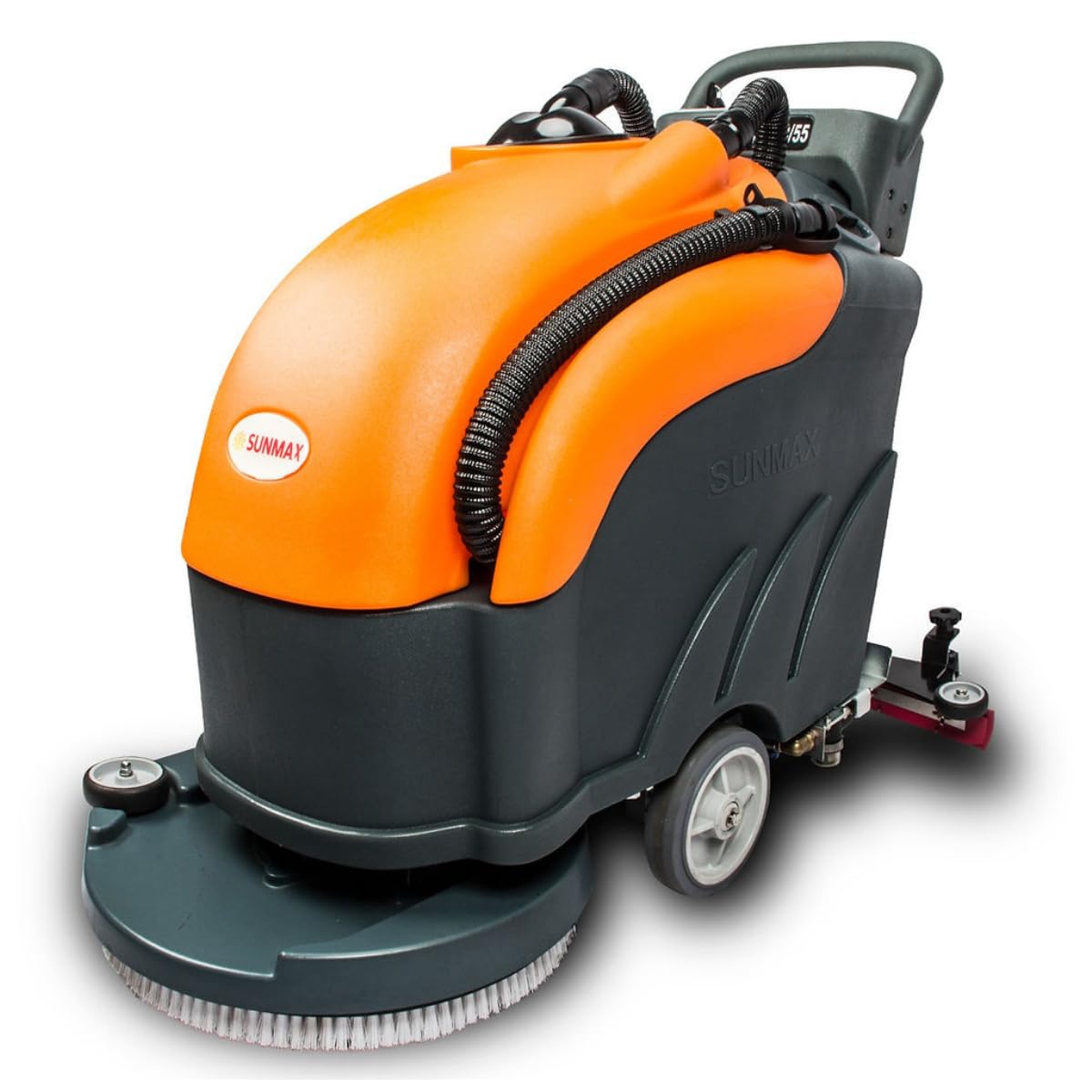 22" Walk-Behind Commercial Floor Scrubber Dryer, 13.2/14.5-Gal Dual Tanks, 3.5-Hour Fast Charging, Up to 5 Hours Runtime, 31" Squeegee, Cordless Hard Floor Cleaner