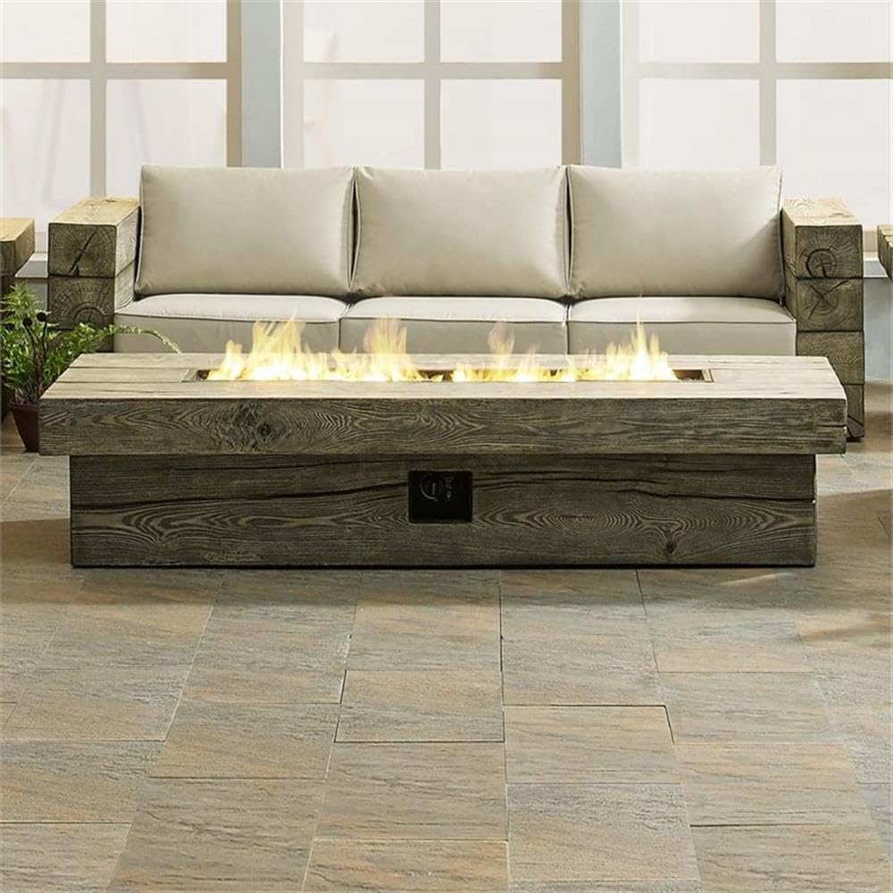 Modway Manteo 70" Rectangular Outdoor Patio Fire Pit Table