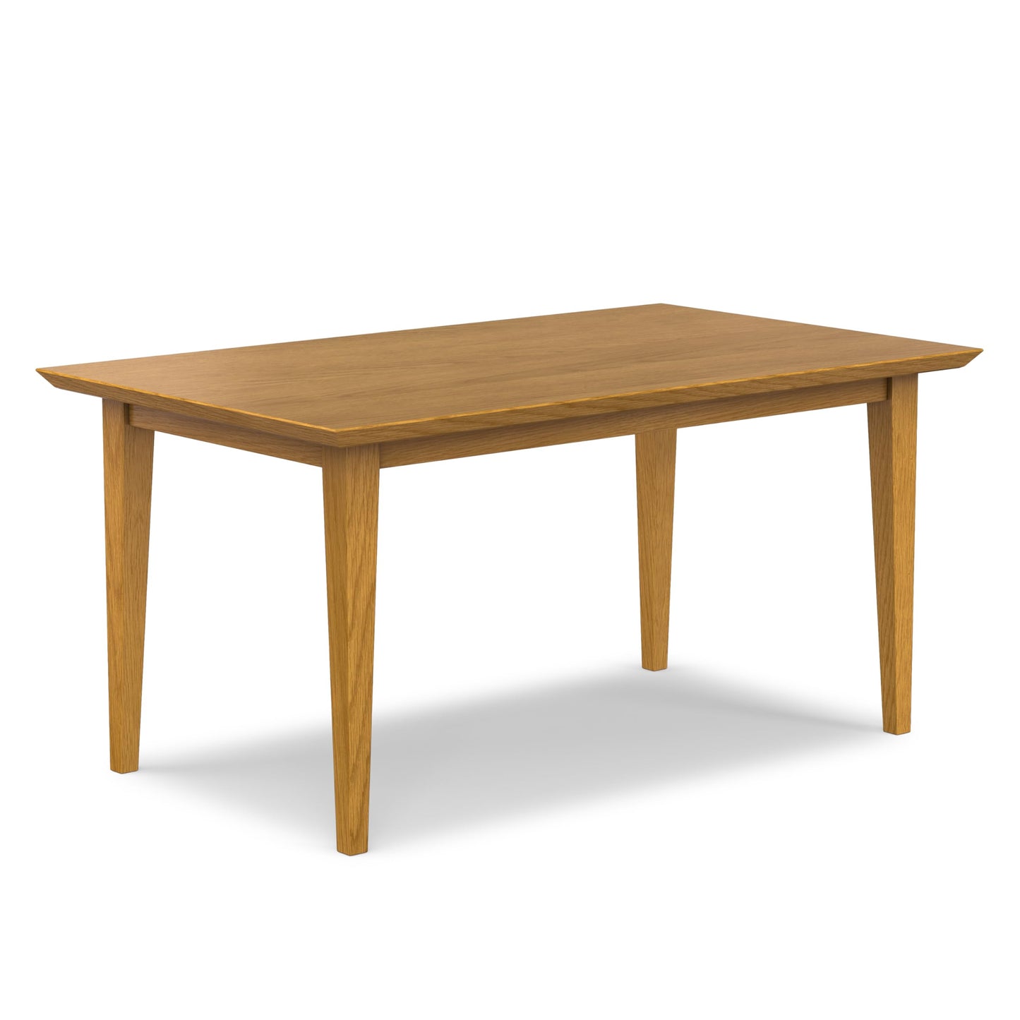 SIMPLIHOME Colby Dining Table - 60 inch Wide Solid Wood Oak Veneer Rectangular Kitchen Table in Oak Finish, Rectangular Mid‑Century & Rustic Contemporary Style for Kitchen or Dining Room, Seats 6