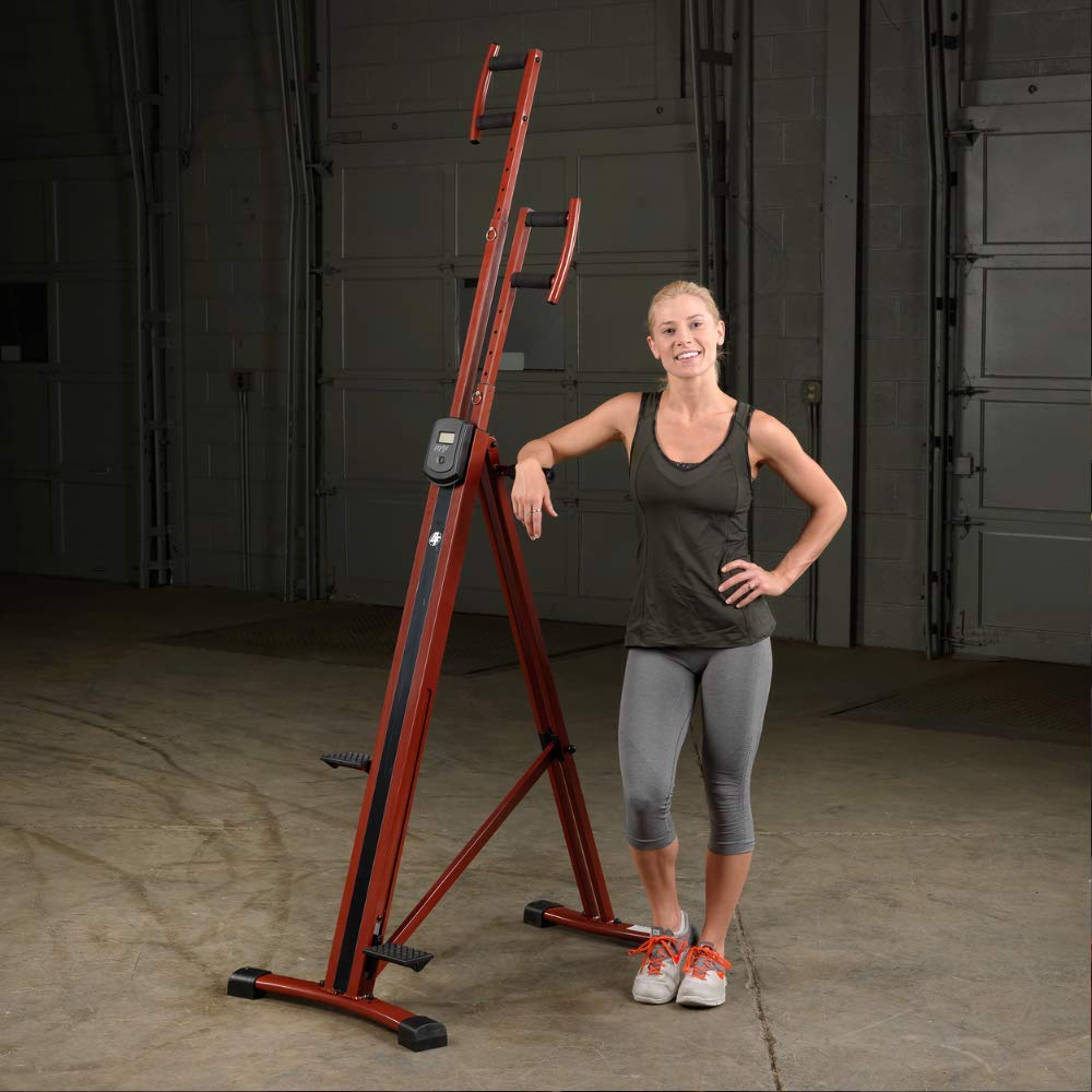 Body Solid (BFMC10B) Total Body Workout Exercise Machine, Vertical Climber, Maxi Climber, Max Jacob Cardio Ladder for Home and Commercial Fitness Gym, Black