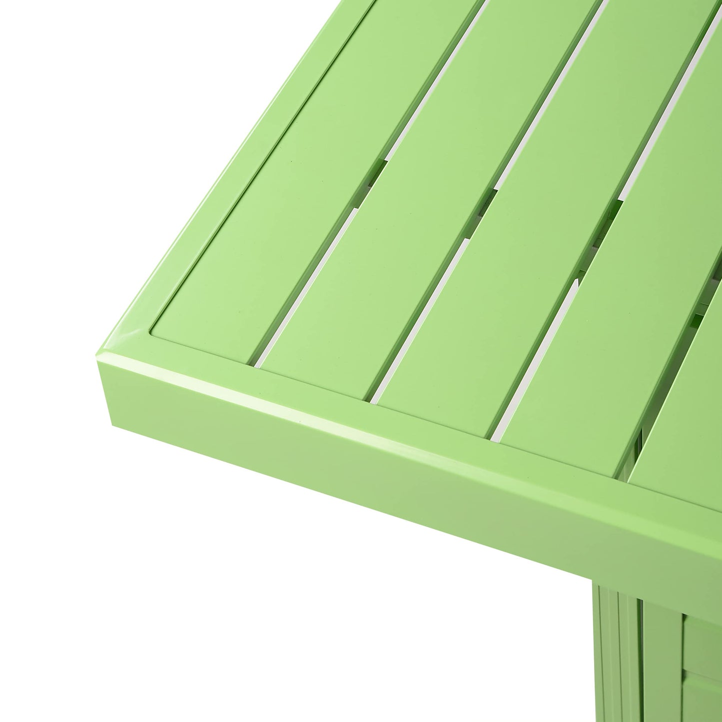 Square 42 in. x 42 in. Aluminum Propane Fire Pit Table with Glass Beads, Two Covers, Lid, 57,000 BTUs in Green Finish