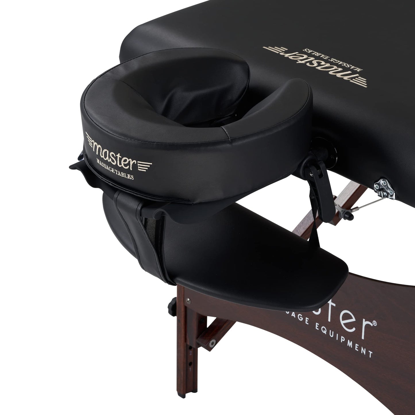 Master Massage 30" Roma II Therma-Top Heated Portable Massage Table, Spa Beauty Bed with Adjustable Heat, Face Pillow & Carry Case – Black