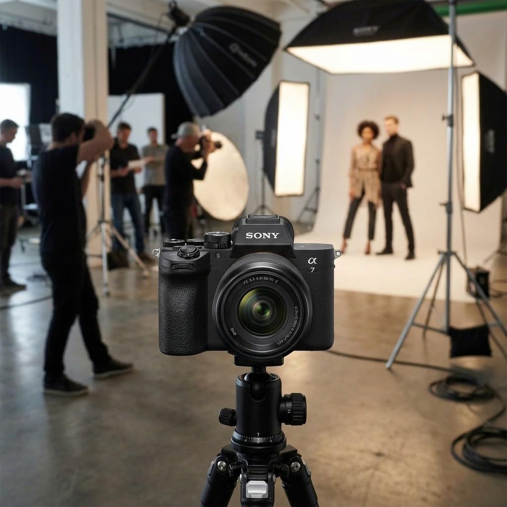 Sony a7 V Mirrorless Camera with 28-70mm Lens | Full-Frame E-Mount Sensor, Advanced Autofocus, & 4K Video Recording | for Photography & Hybrid Creators + 64GB Card + Battery + Bag