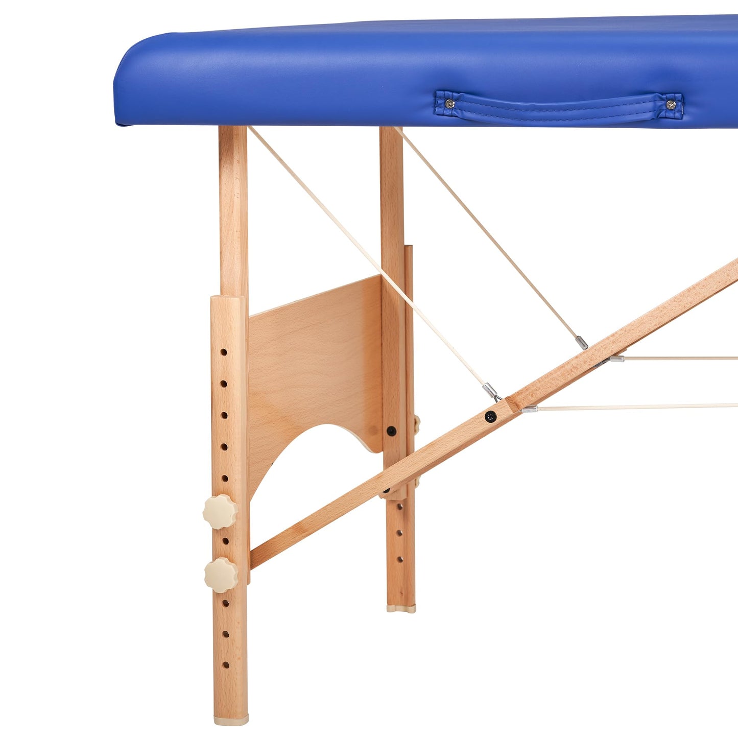 Master Zen-Touch Brady 27" Portable Massage Table – Lightweight Spa, Facial, Tattoo & Beauty Bed with Wood Frame, Sky Blue