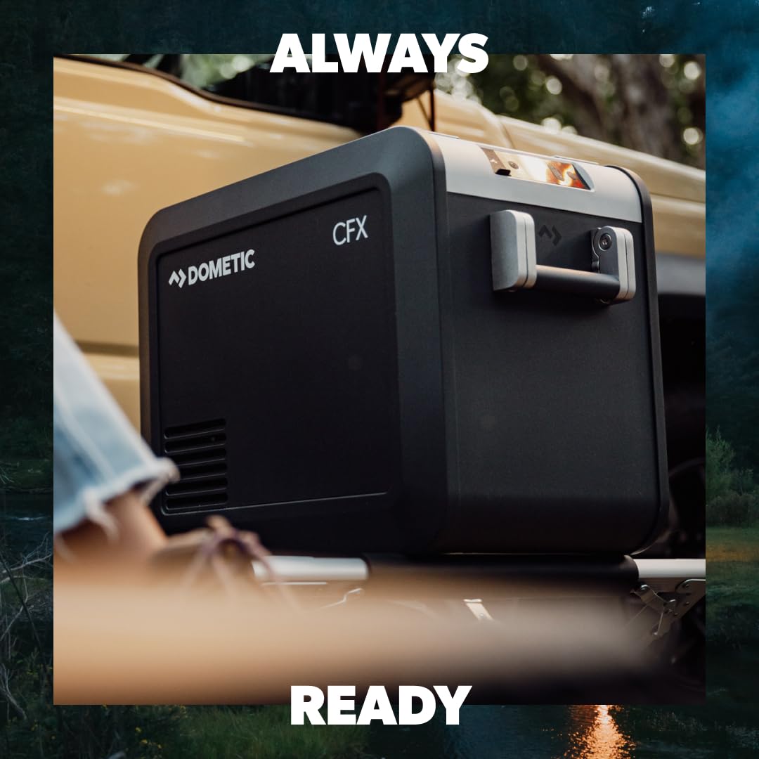 Dometic CFX3 100-Liter Portable Refrigerator and Freezer, Powered by AC/DC or Solar
