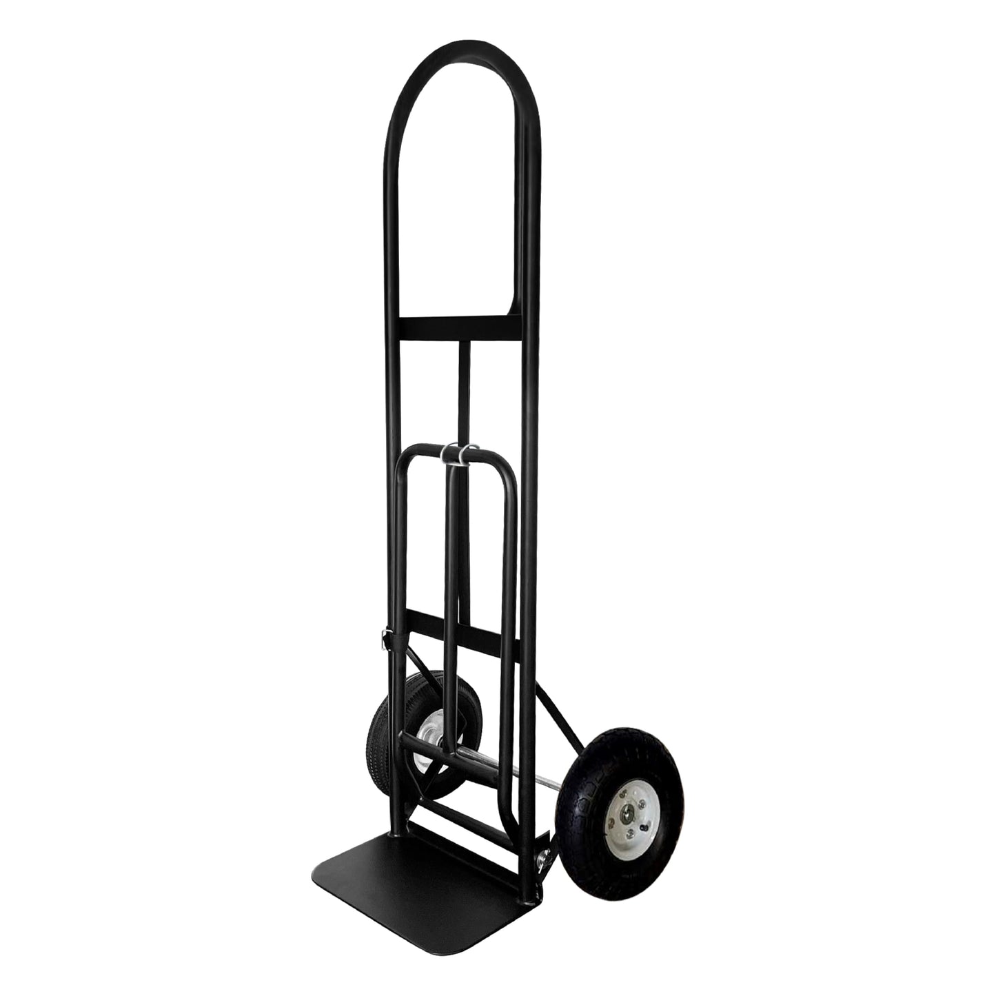 Olympia Tools 800 Lb Sack Hand Truck with Folding Nose, D Handle and 10" Pneumatic Wheels for Home and Office Use