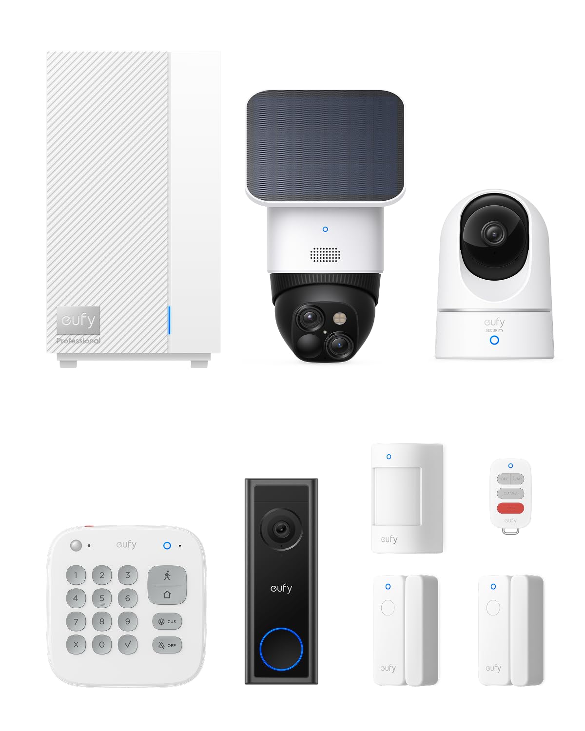 eufy ExpertSecure System E10, Home Security Center, 4G Connectivity and Battery Backup, Flexible Contract, Advanced Local AI, Compatible with eufy Security Products