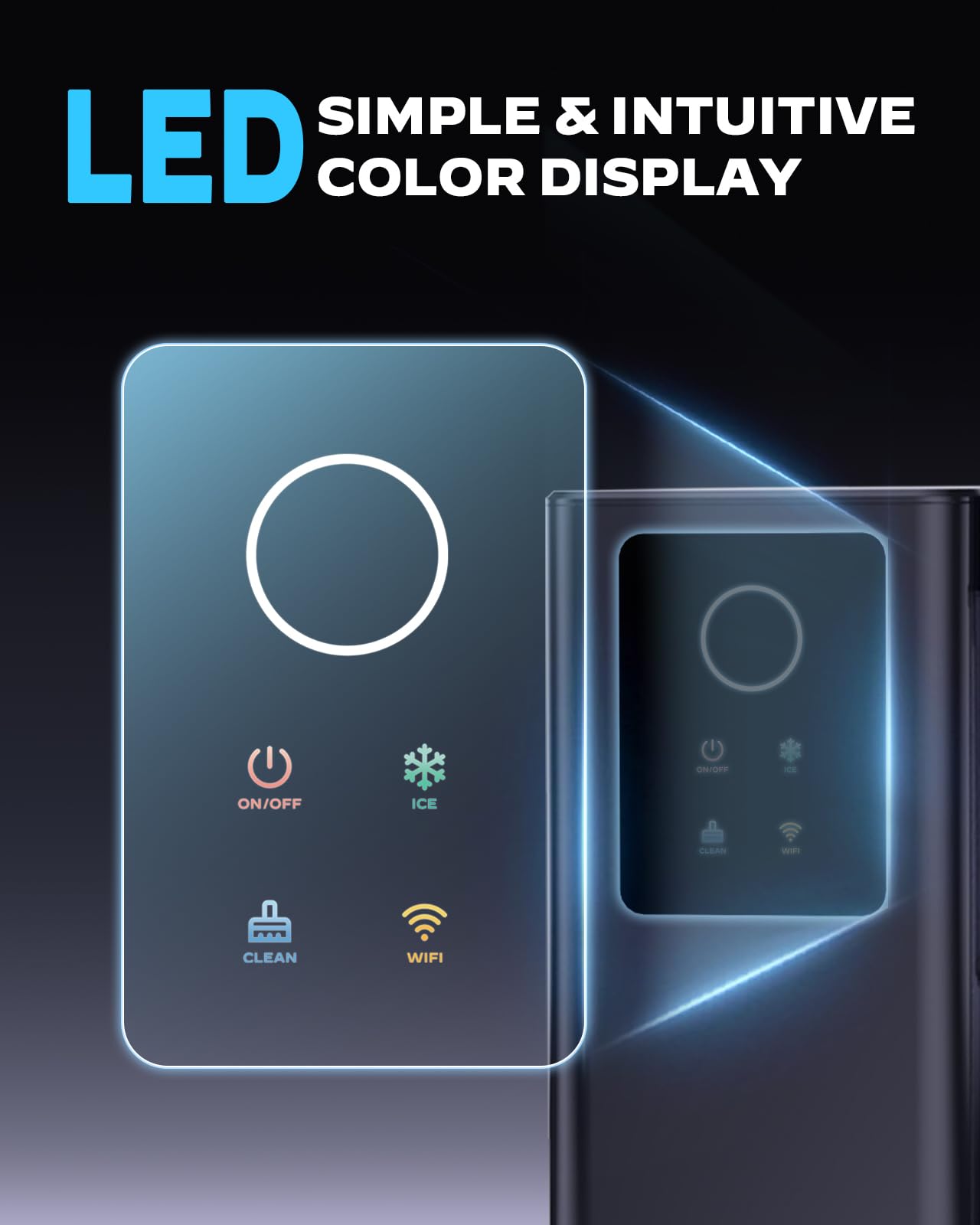 Silonn Nugget Ice Maker Countertop with App & Voice Control, 40 lbs/24H Pebble Ice Machine, 3L Water Tank, Self Cleaning Sonic Ice Maker, Soft Chewable Ice for Home, Kitchen, Party