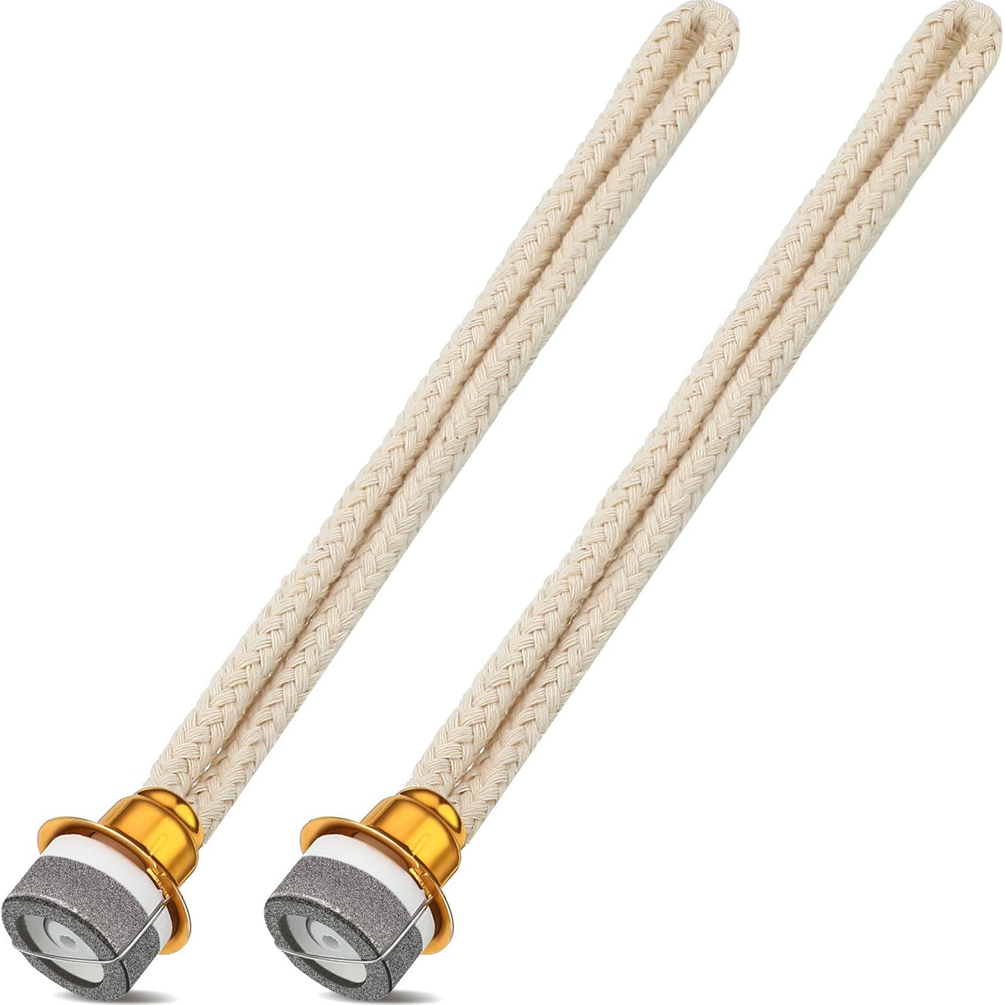 Maitys Oil Lamp Wick Replacement - 2 Pieces, 6.3 Inch, Gold, Model Maitys-BBDHE5 for Diffuser Aromatherapy Home Decoration