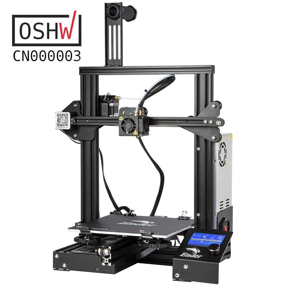 Official Creality Ender 3 3D Printer Fully Open Source with Resume Printing Function DIY Printers Build Volulme 8.66x8.66x9.84 inch