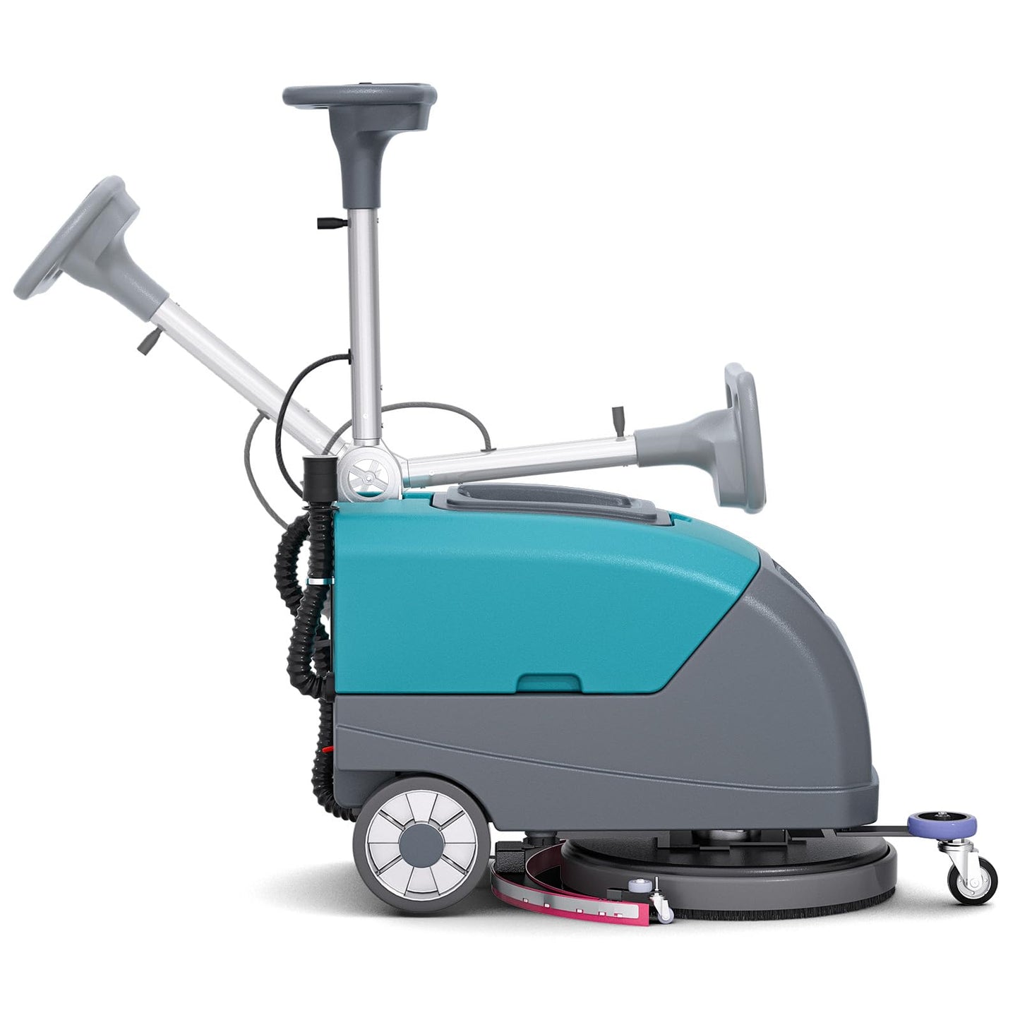 C5 16" Walk-Behind Commercial Floor Scrubber Machine, 500W Motor