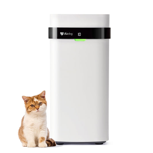 Airdog X5 Pet Air Purifier for Homes Large Room up to 1614 sq ft,TPA Technology Powerful Filtration, Washable Filter, AQI Display, Air Cleaner for Pet Hairs,Dander,Odor,Allergies