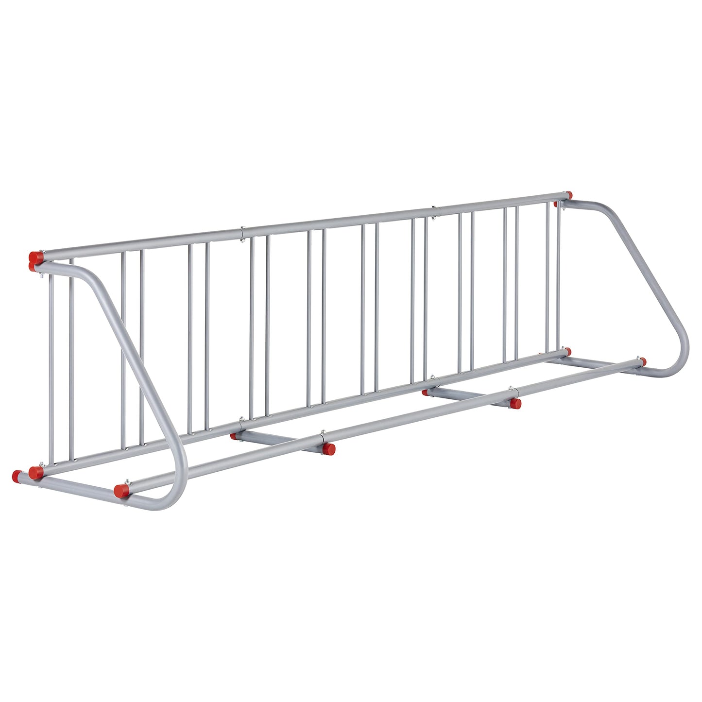 Retrospec Commercial Grid Bike Rack - Single & Double Sided - Bicycle Storage Stand for Garages, Stores, Schools & Universities Power Coated Steel - Silver 10 Bike/Single Sided