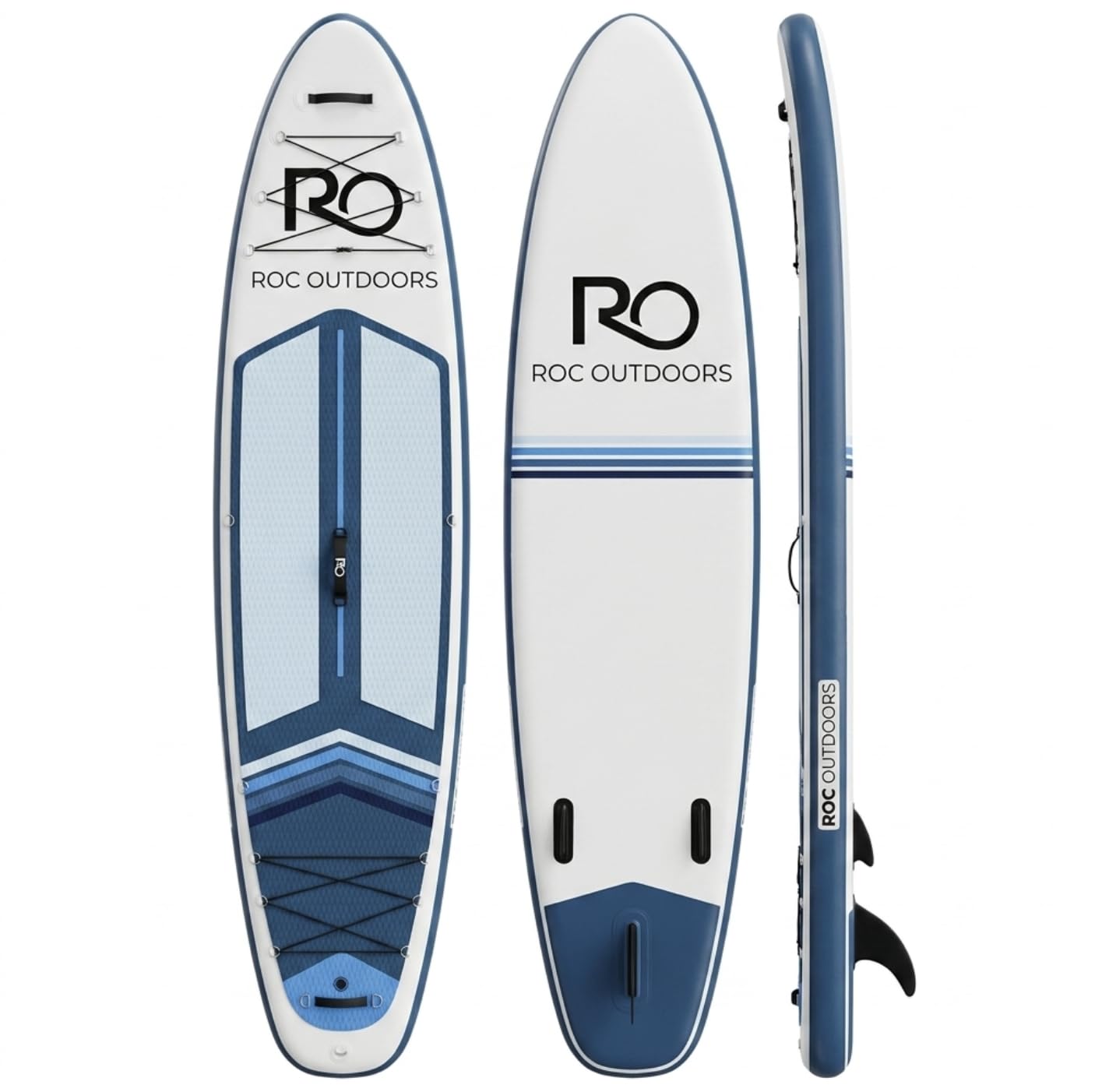 Roc Inflatable Stand Up Paddle Board with Premium SUP Paddle Board Accessories, Wide Stable Design, Non-Slip Comfort Deck for Youth & Adults (Ocean Current)