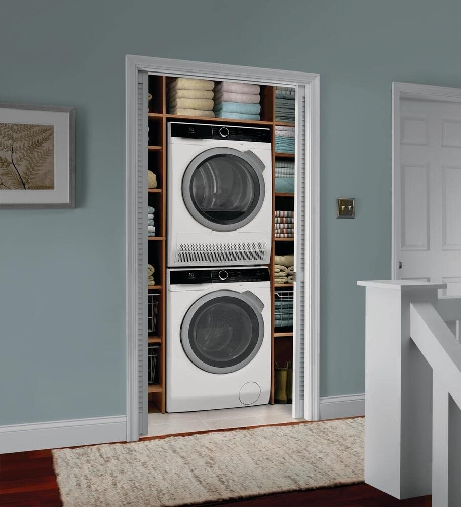 Electrolux 24 in. 4.0 cu. ft. Compact Stackable Electric Ventless Dryer in White with Instant Refresh ELFE4222AW