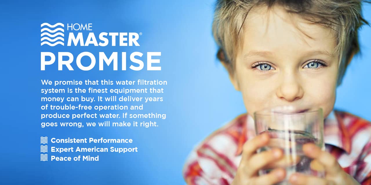 Home Master HMF2SmgCC Whole House Water Filter, 4-layer sediment filter 25 to 1 micron, Powerful Up-Flow KDF85 & Catalytic Carbon 10gpm, 1” NPT ports, Patented heavy steel bracket fits 16” wall studs
