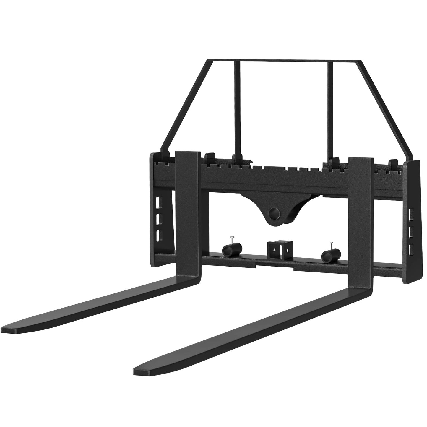 YITAMOTOR 4000lbs Skid Steer Pallet Fork Attachment, 45" Pallet Fork Frame with 48" Fork Blades for Loaders Tractors, Universal Quick Attach Forks Compatible with Bobcat, New Holland, Kubota