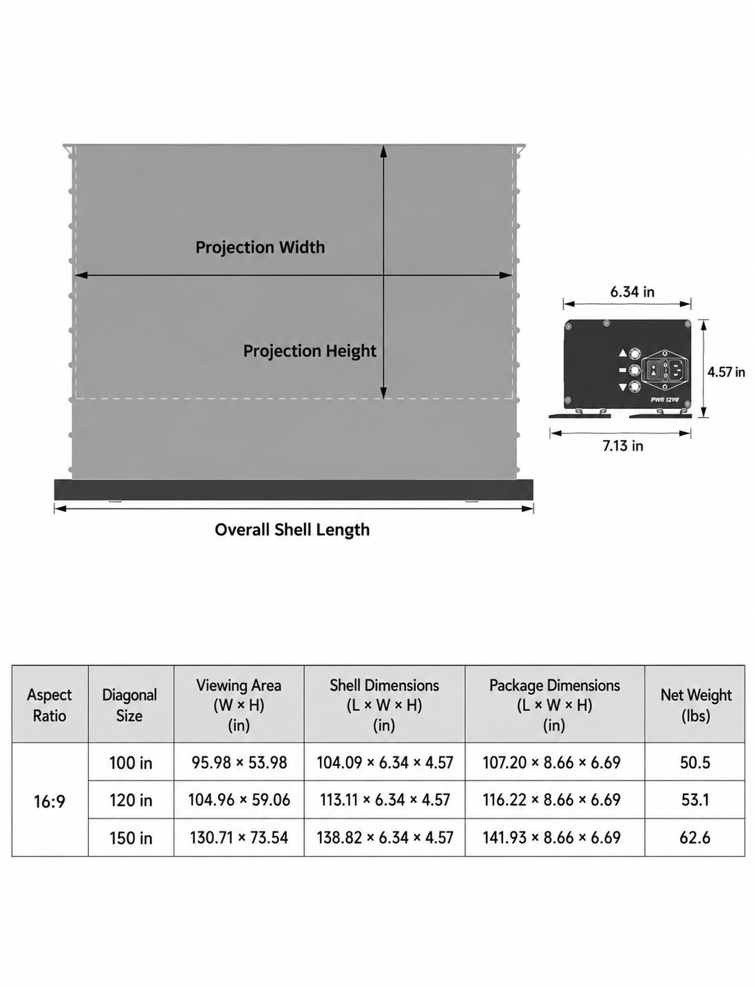 IN&VI 100" Motorized ALR Projector Screen for Ultra Short Throw Projector, Floor Rising Projector Screen, 95% Ambient Light Rejecting, 4K/8K UHD Active 3D, Anti Daylight Home Theater Screen