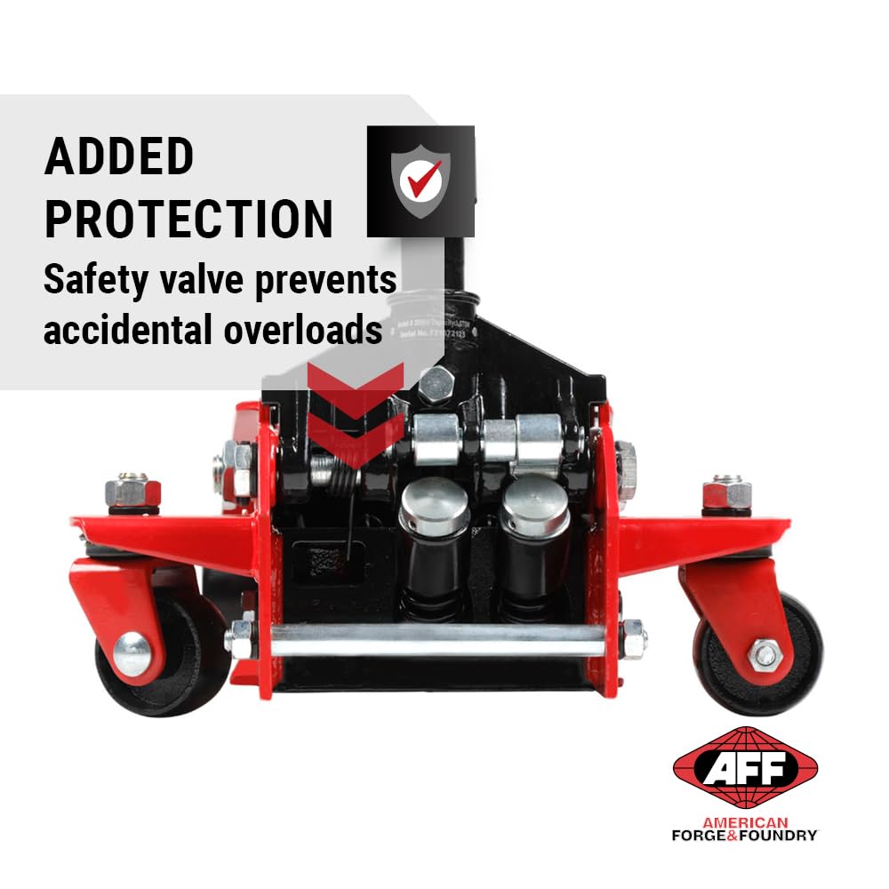 AFF 3.5 Ton Professional Floor Jack - Heavy Duty, Dual Pump - Low Profile Hydraulic Car Jack