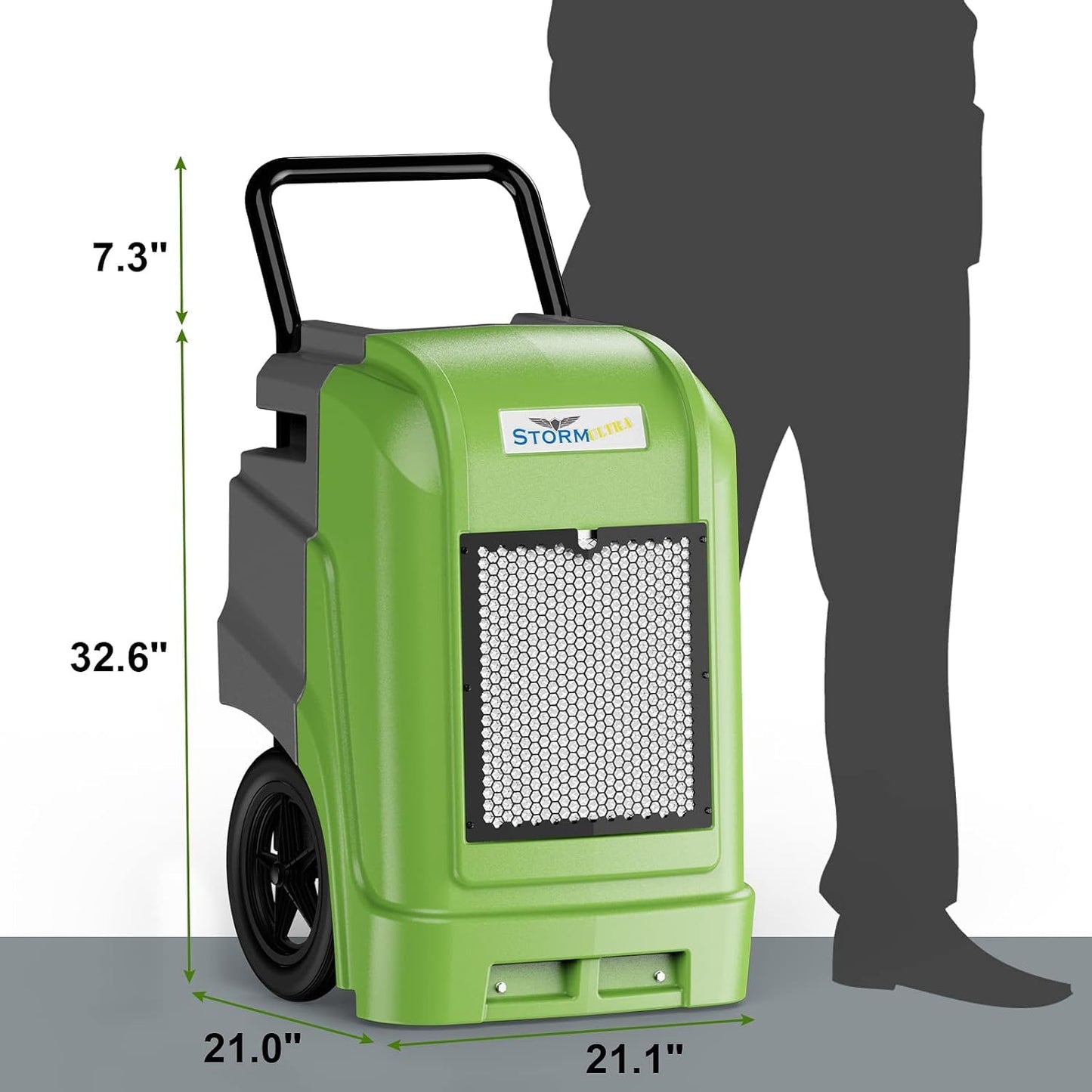 ALORAIR 190 Pints LGR Commercial Dehumidifier (Green)