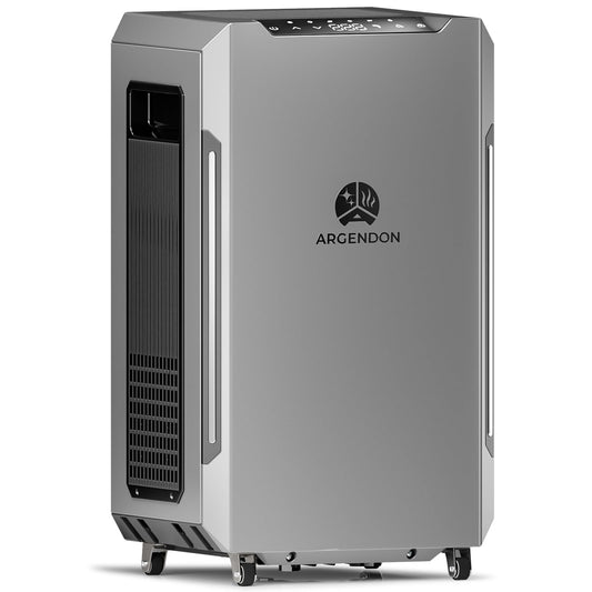 ARGENDON 120 PPD Dehumidifier for Basement, Commercial Dehumidifier with Pump and Drain Hose - High-Capacity Moisture and Humidity Control for Homes, Industrial Use, and Large Space, Sandidry Pro 55C