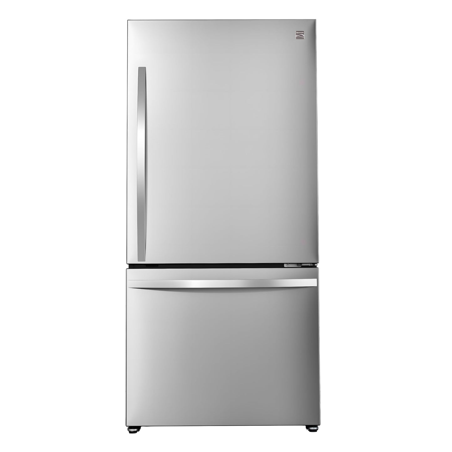 Kenmore 31" Bottom Freezer Refrigerator - Ice Maker, Adjustable Shelving, Crispers Drawers, LED Lighting, ENERGY STAR Certified, 22.3 cu. ft. Capacity, Fingerprint Resistant Stainless Steel
