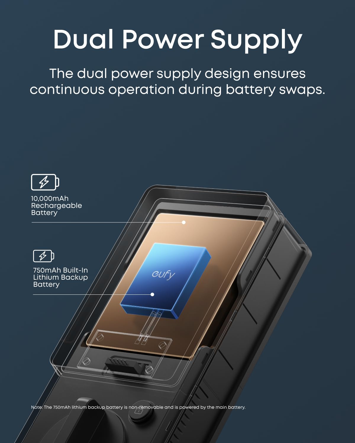 eufy Security Smart Lock FamiLock E34 with Palm Vein Recognition, Keyless Entry Door Lock for Front Door, Wi-Fi Keypad Deadbolt, ANSI/BHMA Grade 1, Auto Lock, IP65 Waterproof, No Monthly Fee