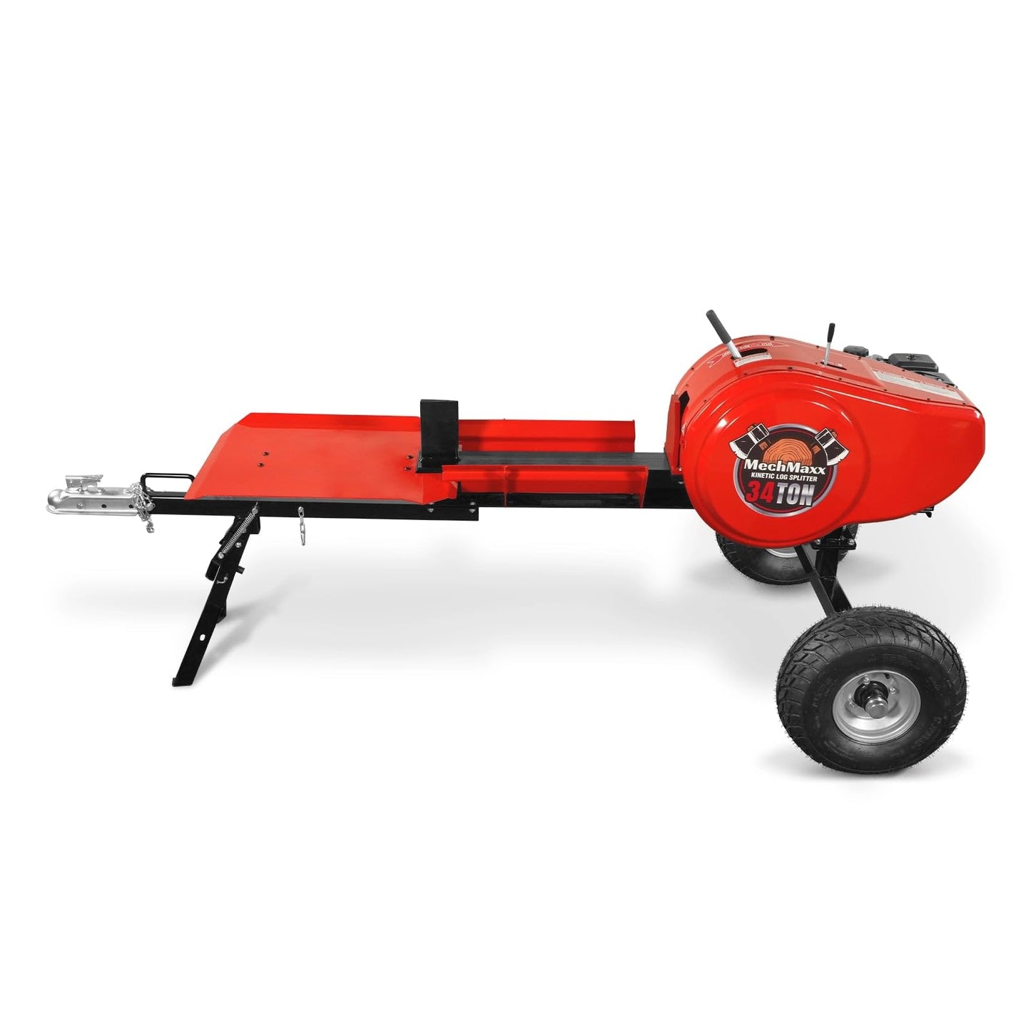 MechMaxx 34 Ton Kinetic Log Splitter, 7 HP Ducar Gasoline Engine, 28" Log Diameter Capacity, 3-Sec Cycle Time, Model KT34