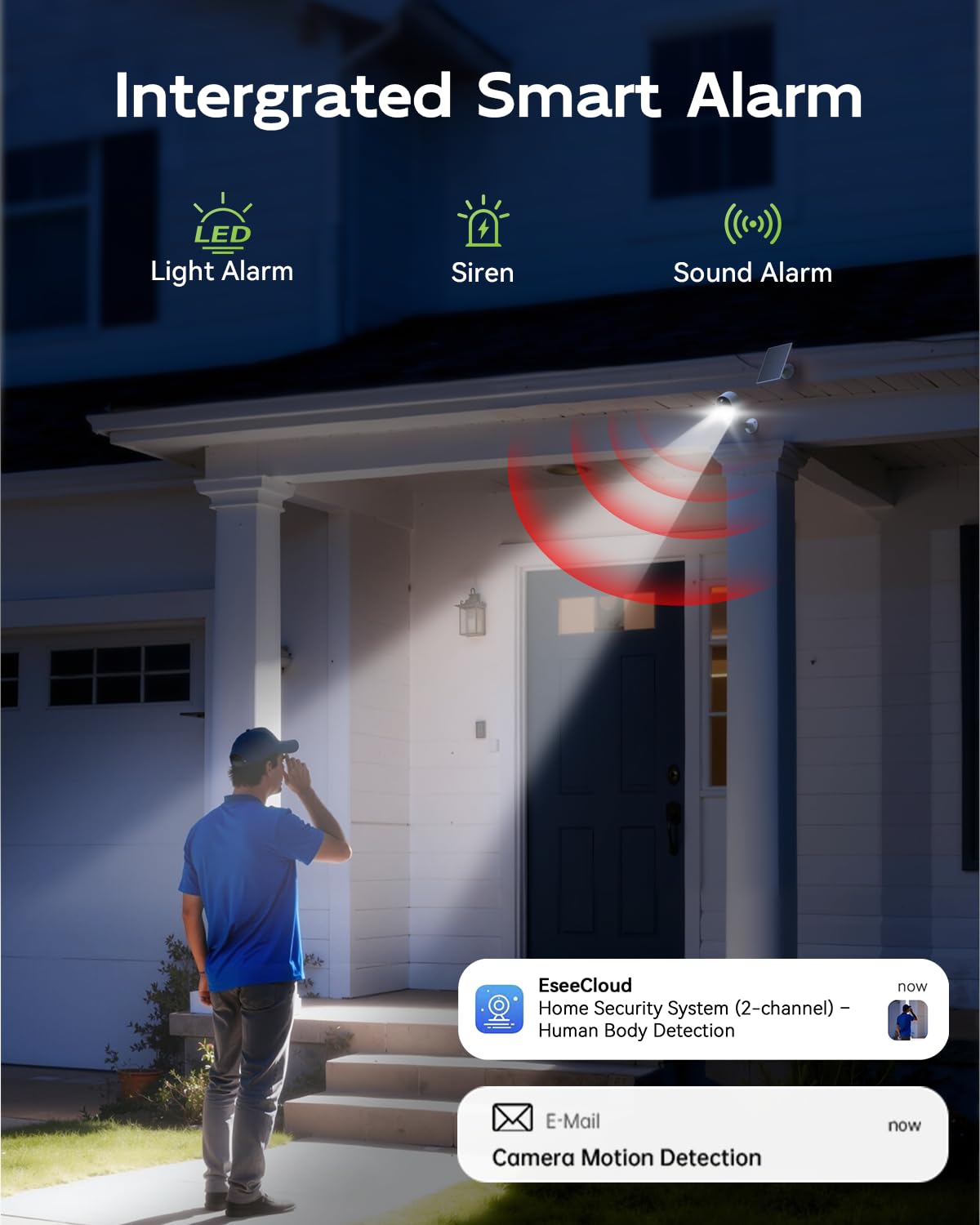 TIEJUS Solar Security Cameras Outdoor Wireless, 2K Home Security Camera System, Offline TV Viewing, No Subscription Needed, 4MP Color Night Vision, 32GB Local Storage, Easy Setup, 2.4/5GHz WiFi