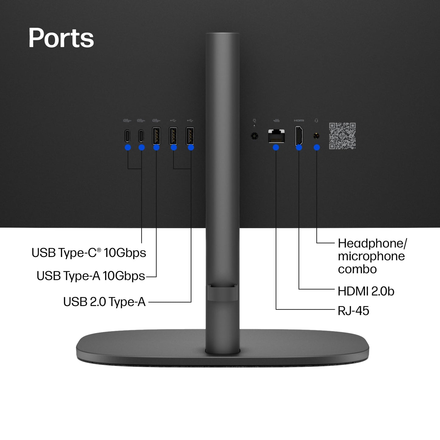 HP OmniStudio 27 inch All-in-One Desktop Next Gen AI PC, FHD Display, AMD Ryzen AI 7 445, 16 GB RAM, 512 GB SSD, AMD Radeon 840M Graphics, Windows 11 Home, Jet Black, 27-cw0102 (2026)
