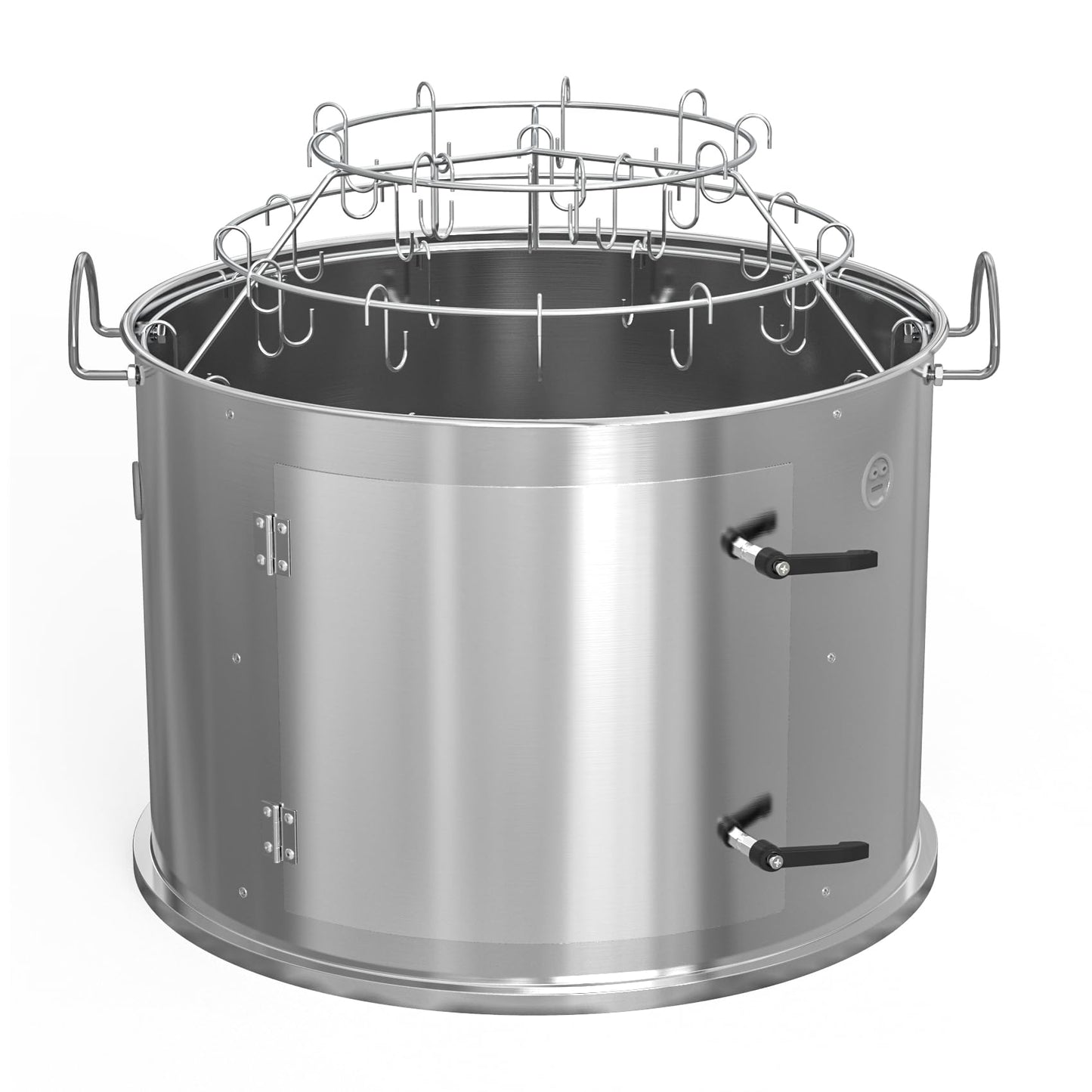 only fire Stainless Steel Grill Cooking Smoking Attachment, Charcoal, Rib Hanging System for Weber 22 inch Kettle Grills - Turns Your Kettle into Smoker